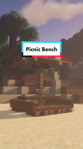 Minecraft Picnic Bench Tutorial