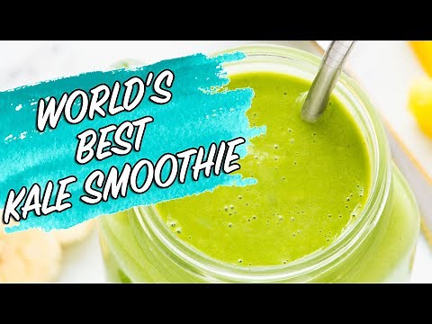 Kale Pineapple Healthy Breakfast Smoothie