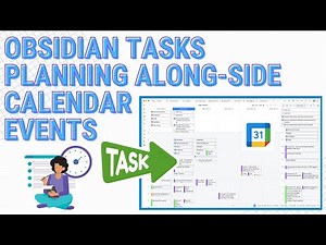 Obsidian Day & Week Task Planning with Calendar Events