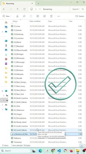 Stop Renaming Files Manually — Automate It Instead! #excel #microsoft #powershell #coding #script