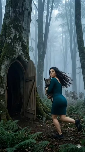 "Escaping a Wolf Pack into a Giant Tree Bunker 😱 | ASMR Survival"