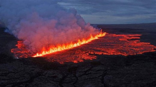 Les images impressionnantes d’une éruption volcanique en Islande (photos)