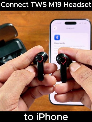 Connect TWS M19 Headset to iPhone