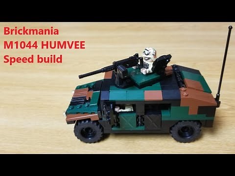 Brickmania M1044 HUMVEE® - Task Force Ranger Edition Speed build, Custom Military Lego