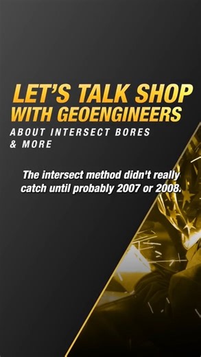 Why are intersect bores getting more popular? They help you take on longer bores (or finish smaller bores faster). | Vermeer Infrastructure
