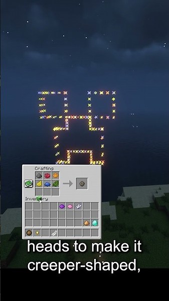 Firework Star - Short Shorts by StrawberryGS - Minecraft Crafting Recipe #minecraft #fireworks