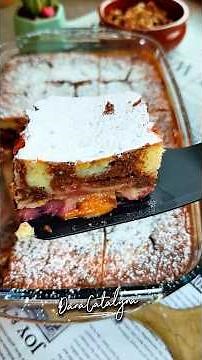 Plum and Walnut Cake – Marbled Dessert With a Taste of Autumn @danacatalyna