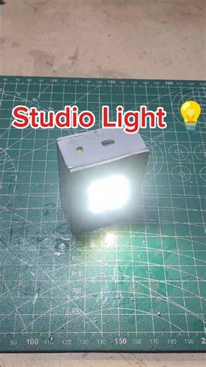 Making Mini Studio Light At Home ⚡⚡ DIY Studio Light #shortvideo #youtubeshorts