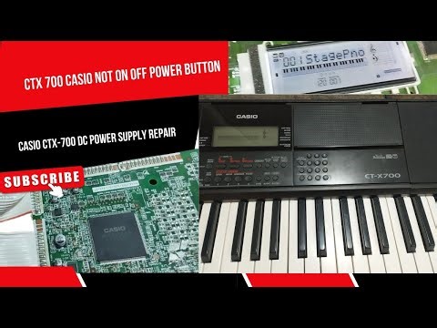 CTX 700 casio not on off power button Casio CTX-700 DC Power Supply Repair