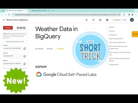 [2024] Weather Data in BigQuery || #qwiklabs || #GSP009 || [With Explanation🗣️]