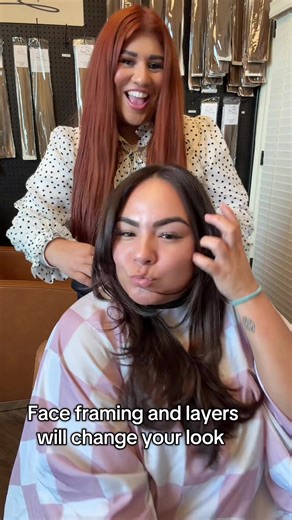 I love when my clients from out of state stop by before starting their weekend off in Dallas 💕💃🏻 #freshhaircut #faceframelayers #hairbypatsy #boldhairco