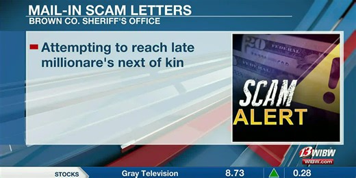 Officials warn of mail-in inheritance scam circulating Kansas community