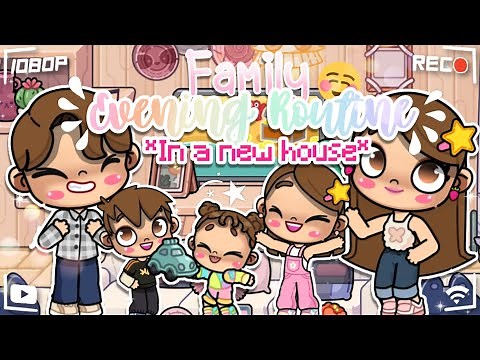 Family Evening Routine Aesthetic💐🌈 |*with voice🔊*| Avatar World