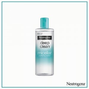 Introducing Neutrogena®'s 1st Deep Clean® Purifying Micellar Water! The deodorant-free formula gives back gentle skin and removes the toughest waterproof mascara with its Unique Triple Micellar Technology combined by 3 superior micelles! Get one and see the results yourself!