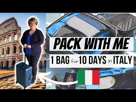How to Pack for ITALY in a Carry On ONLY! 10 Days of Outfits for European Vacation