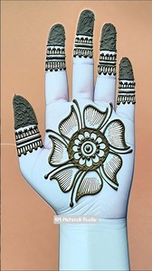 Easy front hand mehndi design #mehndi #henna #mehandidesign #letestmehndi #ytshorts