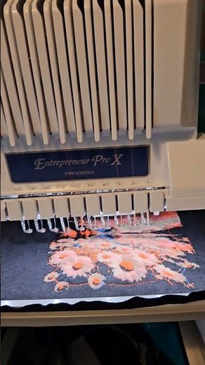 PR1055X Daseys photostitch #embroidery #brotherpr1055x