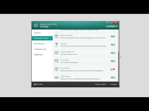 How to configure settings in Kaspersky Internet Security 2014