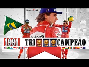 Senna TRI-CAMPEÃO Mundial de Fórmula 1 - TODAS AS CORRIDAS DE 1991 - Carreira de Senna Ep. 9