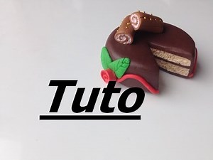 Tuto Fimo - Gâteau de Noël