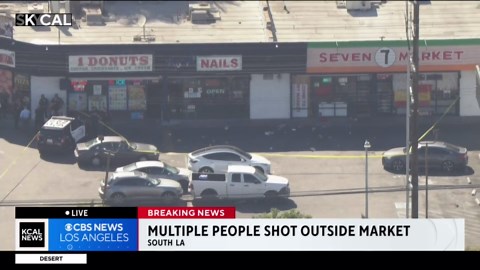 1 dead, 4 wounded after South Los Angeles shooting near strip mall