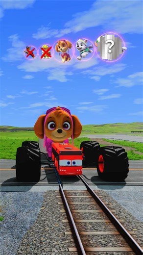 Evil Paw Patrol Trains VS Big and Small Cringe McQueen Cars: Who wins? - BeamNG.drive