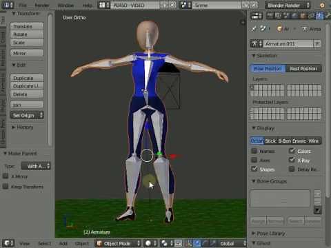 Blender Animation armature
