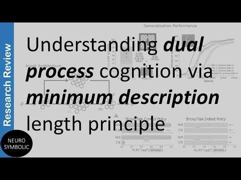 System 1 - System 2 for Reinforcement Learning: Dual process cognition via MDL