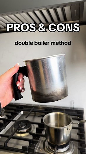 Have you tried the double boiler method? #CandleTok #villagecraftandcandle #candlesoftiktok #candlemaking #newcandlemaker #doubleboilermethod #candle #candletok