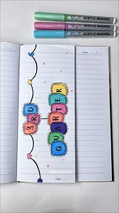 3rd Quarter Notebook Design Idea ✨ #diy #notebook | Nelli Journals