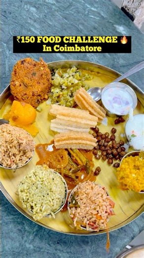 😳கோயம்புத்தூரில் ₹100-க்கு இவ்வளவு சாப்பாடா? 😍 #walkwithjai #lunch #food