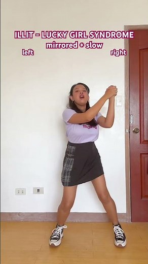 [tutorial] ILLIT LUCKY GIRL SYNDROME Dance Tutorial Mirrored and Slow #Shorts #ILLIT #SUPER_LUCKY
