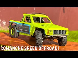 Review Jeep Comanche Konsep Speed Offroad! | RC Adventure Indonesia Skala 1/10, Balikpapan | SCX10