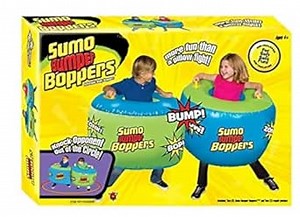 Big Time Toys Sumo Bumper Boppers Belly Bumper Toy, Set of 2 with 2 Repair Patches, Kids get Active and Silly, Air inflated Fun, More Fun Than a Pillow Fight, Great for Agility-Balance-Coordination
