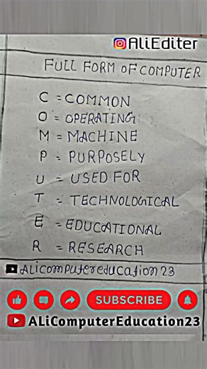 Full Form Computer #computertechnic #keyboard #computer #microsoftword #cpu #ups #pc #lcd #viral