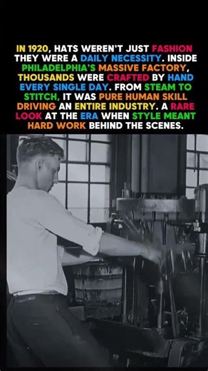 1920 Hat Factory | When Fashion Was Made by Hand #factory#1920s #fashionhistory#rarefootage🎩👒