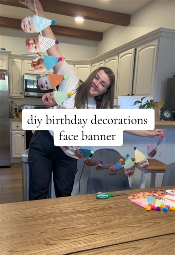 DIY face banner ideas for birthday party decorations