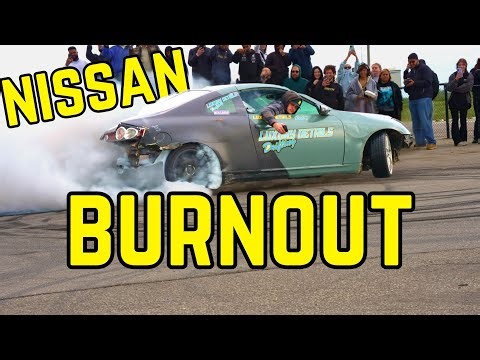 Nissan 350Z Goes FULL SEND Burnouts & Donuts