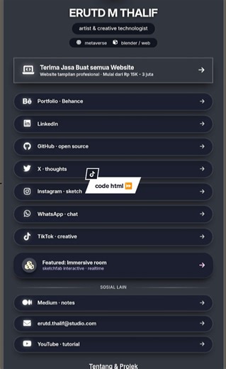 LINKTREE CODE HTML,CSS, JAVASCRIPT https://linktreeru-com.vercel.app/?utm_source=ig&utm_medium=social&utm_content=link_in_bio&fbclid=PAb21jcAQa3M1leHRuA2FlbQIxMQBzcnRjBmFwcF9pZA81NjcwNjczNDMzNTI0MjcAAacjfetNTnR2bDTiyRaNk5C9SAqhCQMsENqt4F3MhbZ8i7hz9mZ4NTG86OgBDg_aem_LOfCPOHOTywPeH4tln1wAQ #coding #website #fullstackdeveloper #fyp