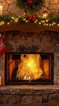 Cozy Christmas Fireplace 🔥 4K Crackling Fire & Snow Ambience (No Music, 10H Link)