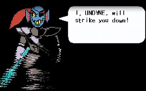 【UNDERTALE彩色mod测试】鱼姐自带阴影特效(╯°口°)╯┴—┴