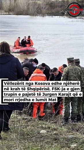 Vëllezërit nga Kosova edhe njëherë krah Shqipërisë, FSK gjen trupin e Jurgenit që rrëmbeu lumi Mat