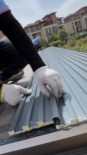Installing roof asbestos by installing it using a drill and then ensuring that no water gets in