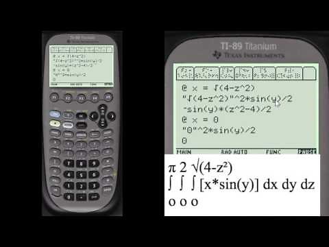 Triple Integral: Work Shown on TI89 | Every Step Calculus