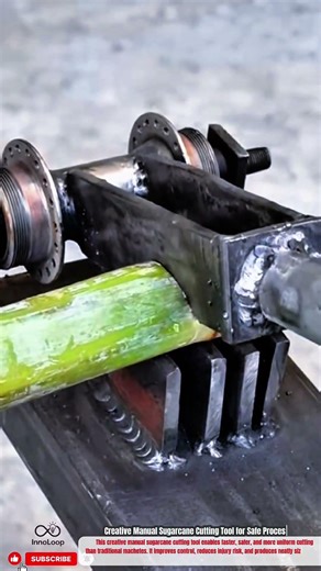 Creative Manual Sugarcane Cutting Tool for Safe Processing #innovative #innovation#Tools
