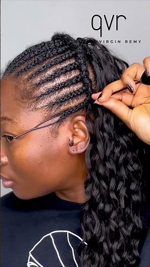 So gorgeous! Hair used qvr water wave crochet human hair. #qvrhair