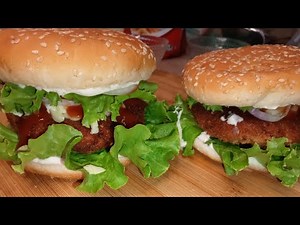 Homemade Chicken Burger Patties Recipe By Kashi's kitchen