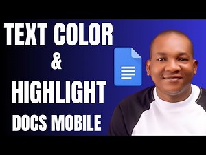 How to Change Text COLOR and Highlight Text with Color in Google Docs Mobile App for iPhone