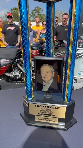 4.9K views · 357 reactions | It’s a very special afternoon over here in Daytona as we present @traskperformance with the inaugural @baggerracingleague Fred Fox Cup  | Drag Specialties | Facebook