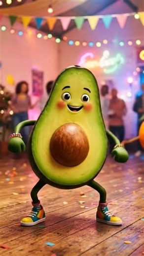 Dancing Avocado 🥑💃 Funny AI Fruit Dance | Viral Shorts #shorts